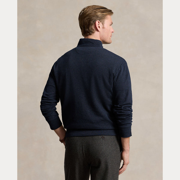 HERRINGBONE-PRINT LUXURY JERSEY PULLOVER 