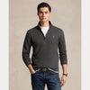 DOUBLE-KNIT MESH QUARTER-ZIP PULLOVER 