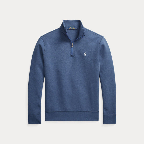 DOUBLE-KNIT QUARTER-ZIP PULLOVER 