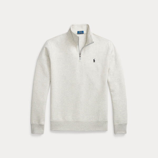 DOUBLE-KNIT QUARTER-ZIP PULLOVER 