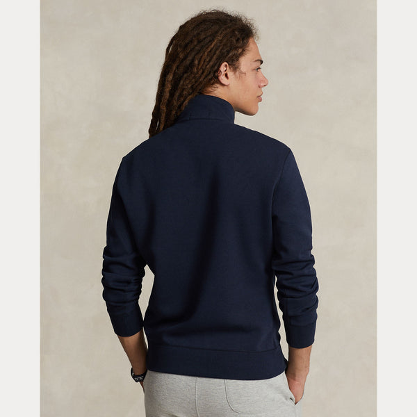 DOUBLE-KNIT QUARTER-ZIP PULLOVER 